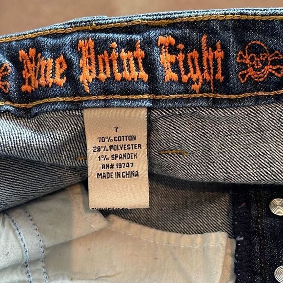 Nine Point Eight Skinny Cropped Jeans zip at ankle size 7 - Picture 6 of 6